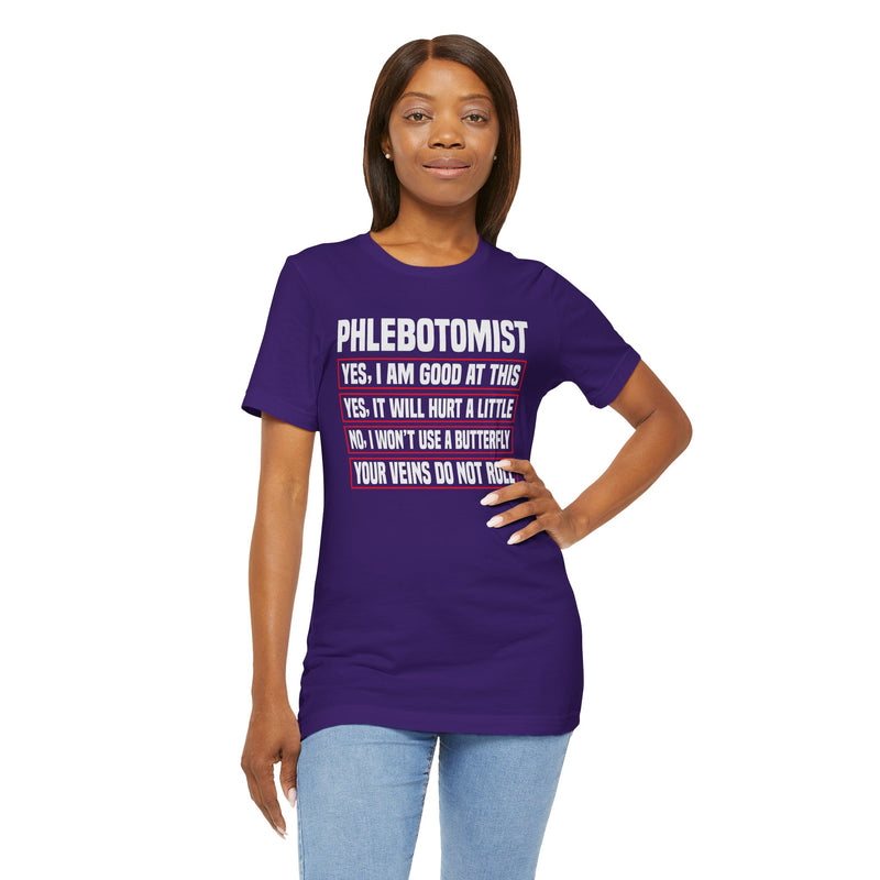 Phlebotomist Humor Tee, Funny Medical Shirt, Nurse Gift, Blood Tech Wear, Cute Phlebotomy Humor, Healthcare Apparel