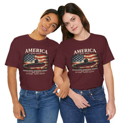 America 250th Submarine 125th Flag T-Shirt — Vintage USA Military Tee