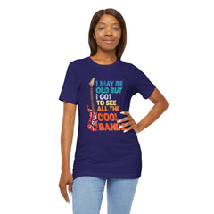 Vintage Rock Band Graphic Tee - 'I May Be Old, But I Got to See All the Cool Bands'