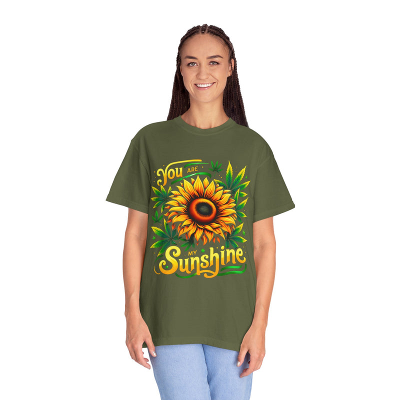 Sunflower 'You Are My Sunshine' Cannabis Graphic T-Shirt