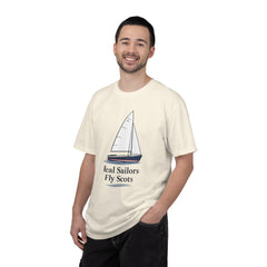 Hempstead Bay Sailing Club Graphic T-Shirt — "Real Sailors Fly Scots" Nautical Tee