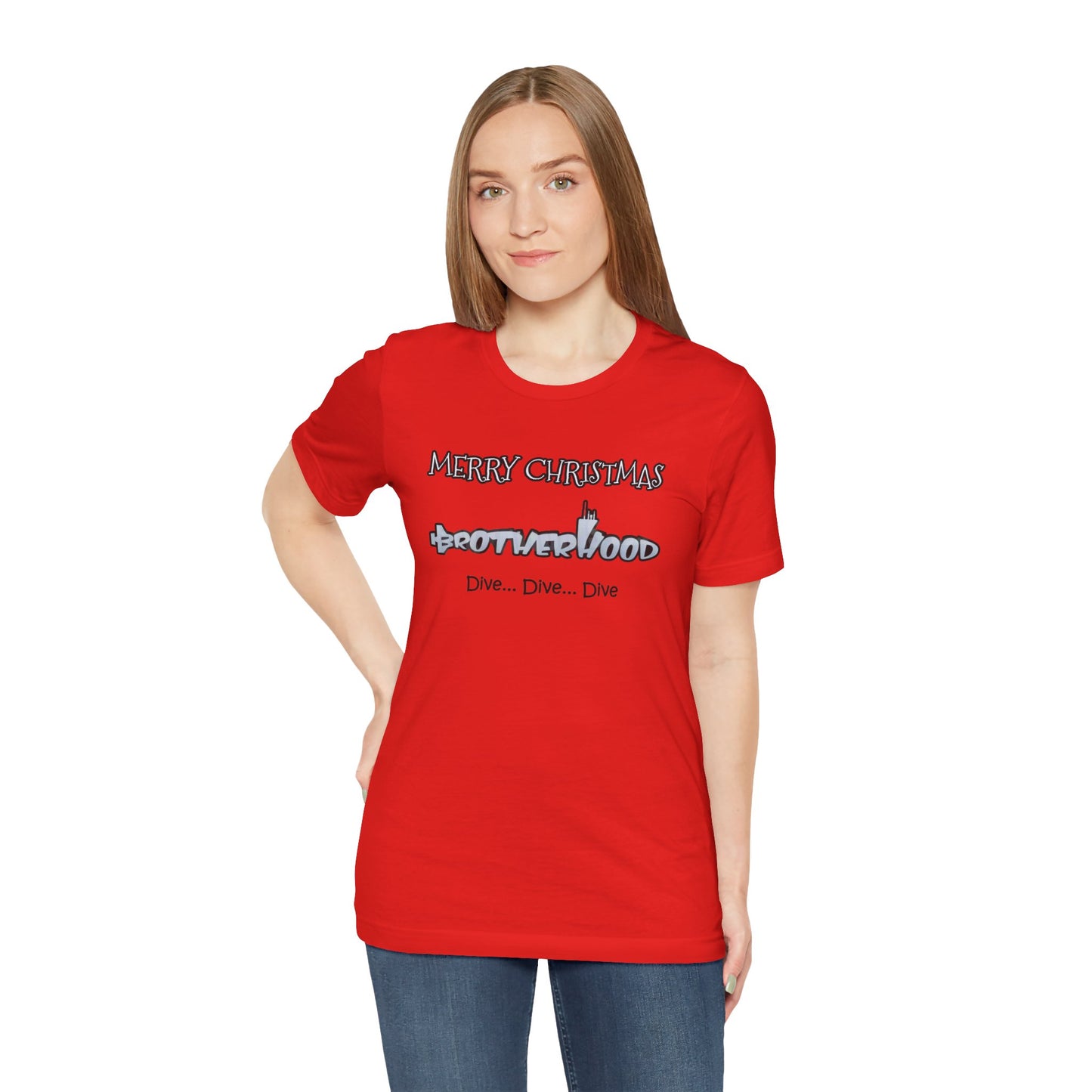 MERRY  CHRISTMAS Submarine Brotherhood -Unisex Jersey Short Sleeve Tee