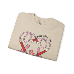 You Give Me Butterflies - Unisex Heavy Blend™ Crewneck Sweatshirt