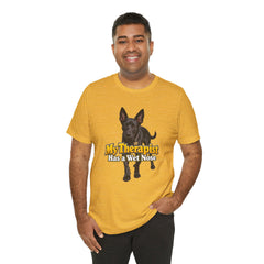 My Therapist Has A Wet Nose Personalized with your dog(s) image T-Shirt