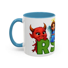 Russell Sage College Mascot Characters 11oz or 15 oz Ceramic Mug - Personalize your mug with your grad year by entering it in the notes field before you complete your purchase