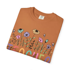 Floral Teacher Appreciation T-Shirt - Comfort Colors Soft