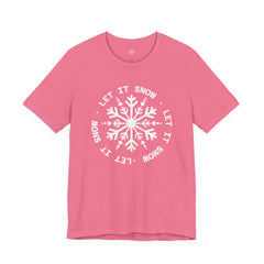 Let It Snow Snowflake T-Shirt — Christmas Winter Tee