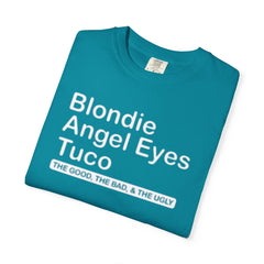 Vintage The Good The Bad And The Ugly Western Movie Front And Back Graphic T-Shirt